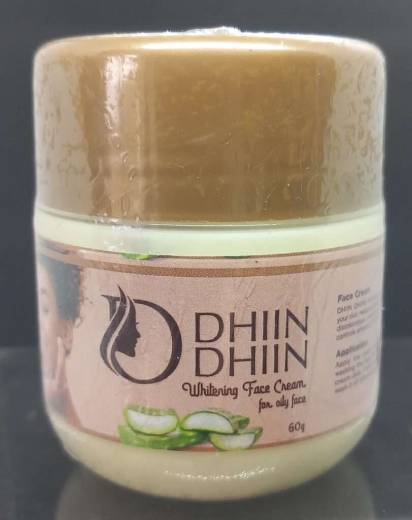 Dhin Dhin Whitening Cream for face cucumber 60gram
